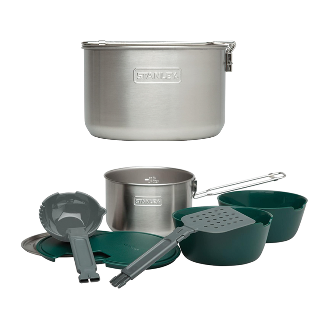 Stanley Adventure All-in-One Two Bowl Camp Cook Set - Stainless Steel