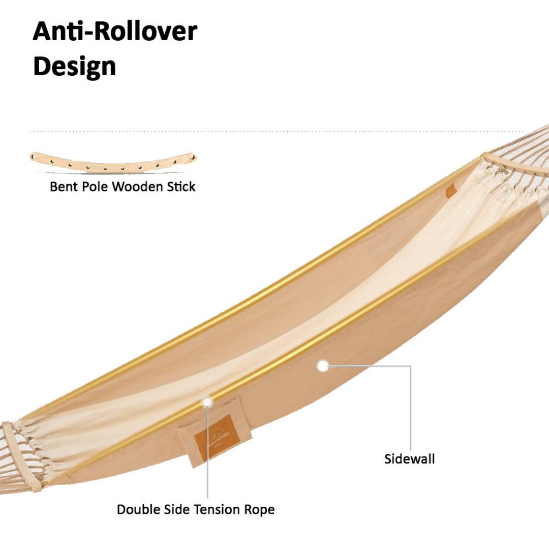 Naturehike Shake Lite Anti Rollover Canvas Hammock - Single Person