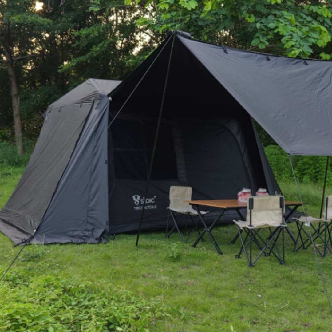 Stoic 6.0 Village Automatic Tent without Side Curtains - Black