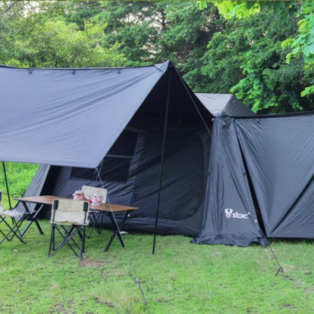 Stoic 6.0 Village Automatic Tent without Side Curtains - Black