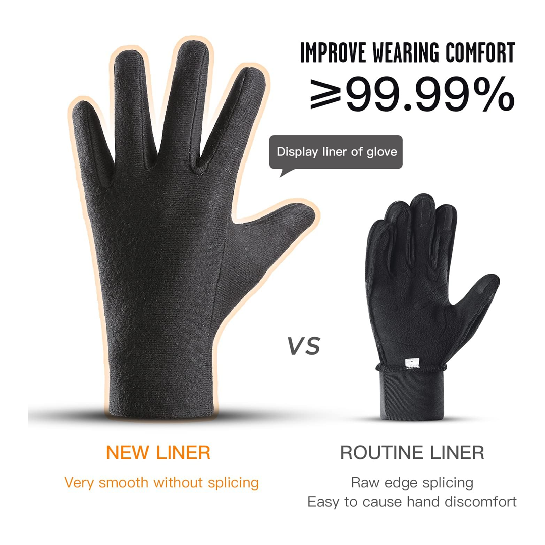 Kyncilor Winter Keep Warm 3M Outdoor Gloves - Black