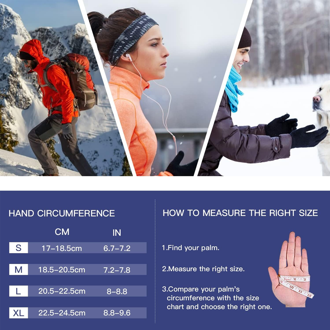Kyncilor Winter Keep Warm 3M Outdoor Gloves - Black
