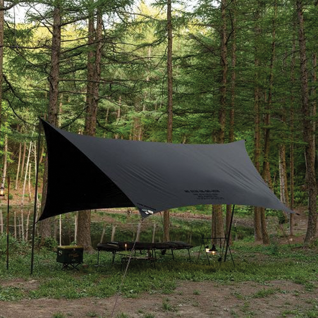 KZM Wild Field Hexa Tough Black Tarp