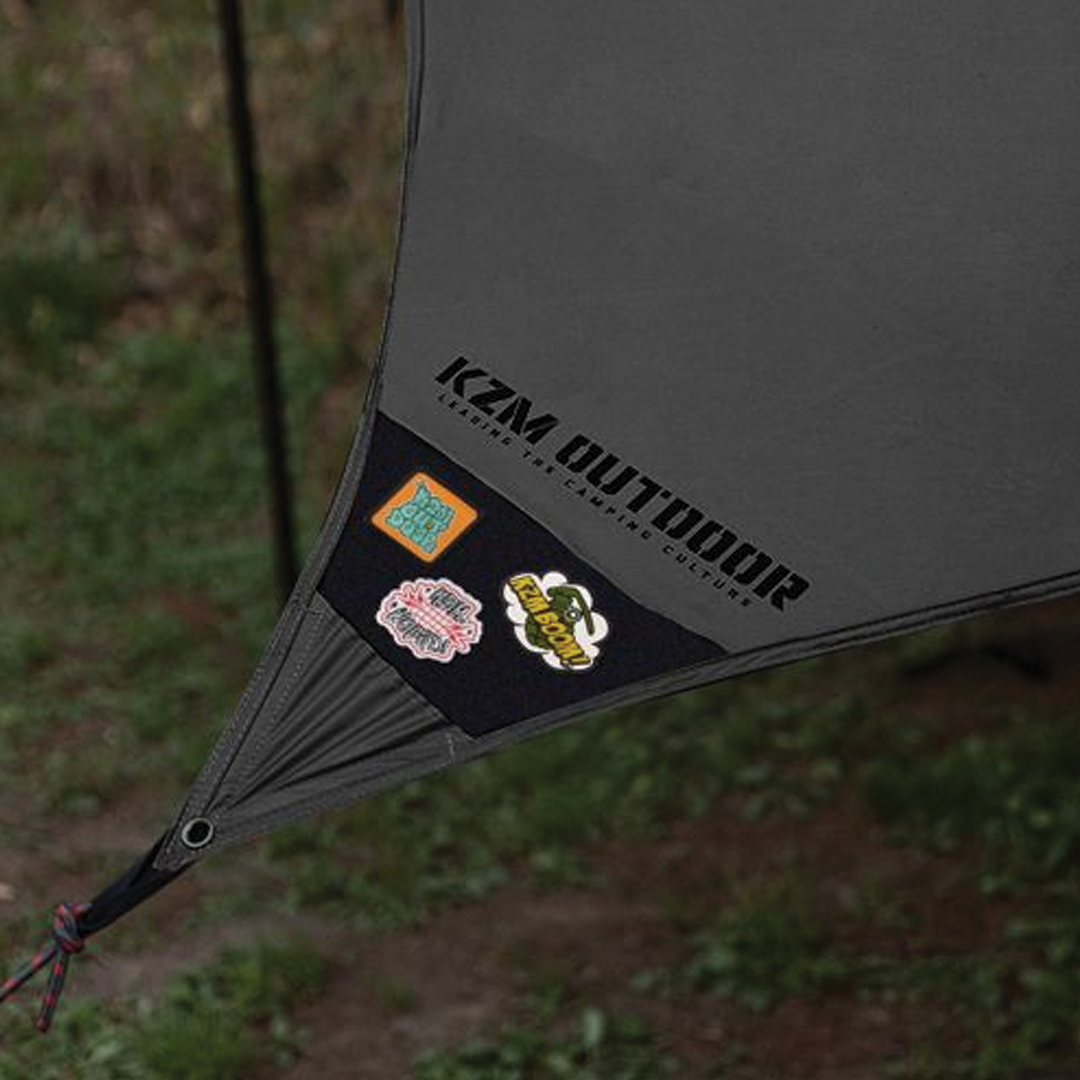 KZM Wild Field Hexa Tough Black Tarp