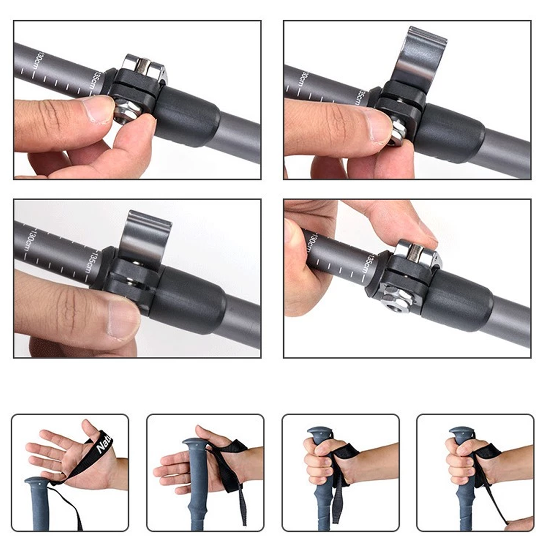 Naturehike Qing Xue Pro Three Section 7075 Aluminum Alloy Trekking Pole