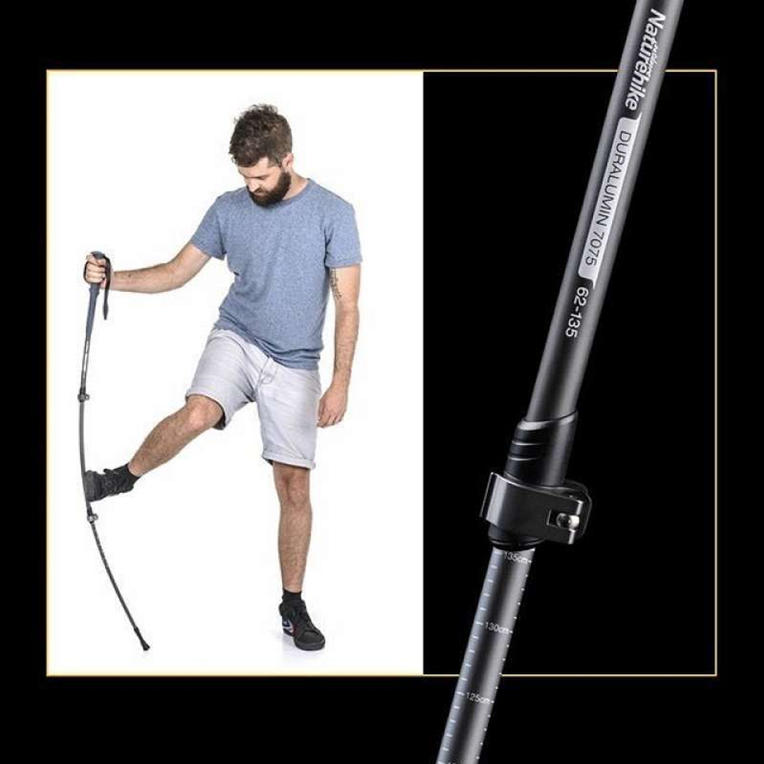 Naturehike Qing Xue Pro Three Section 7075 Aluminum Alloy Trekking Pole