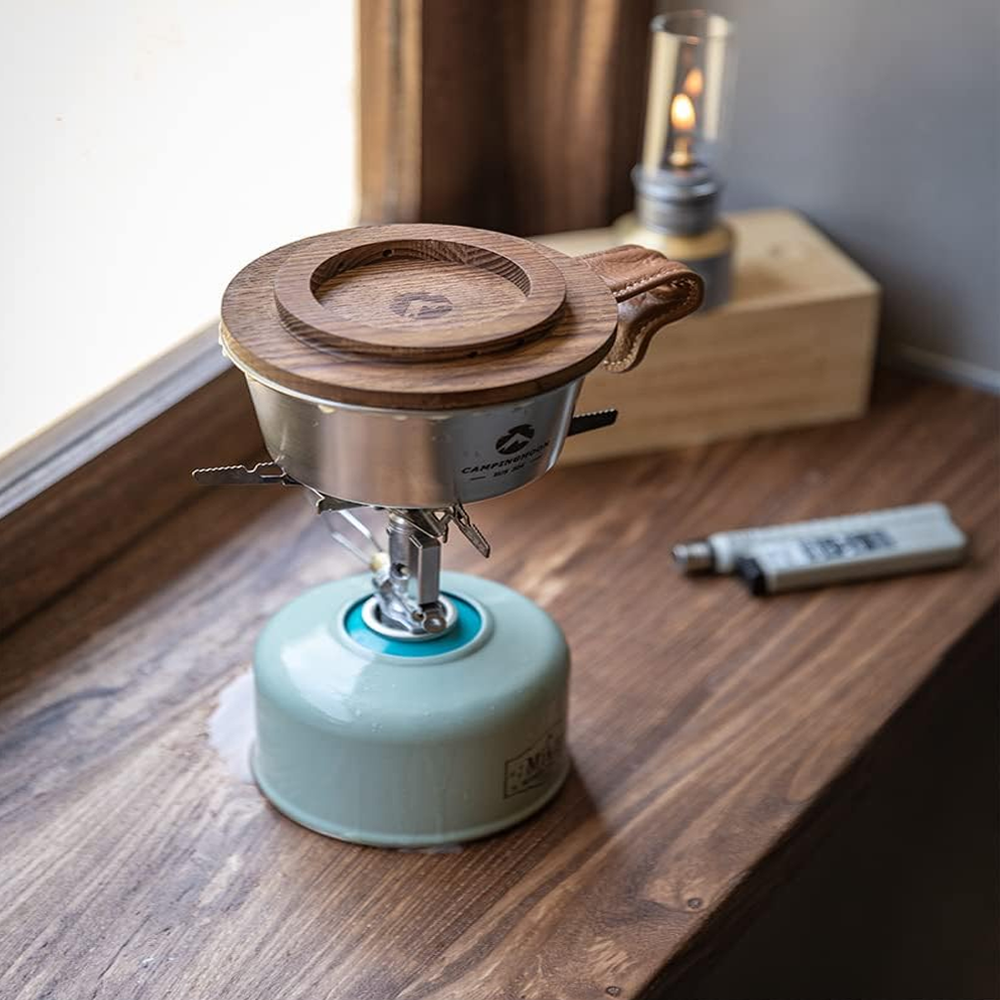 Campingmoon Wood Cover Heat Insulation Anti Scalding Bowl Pad