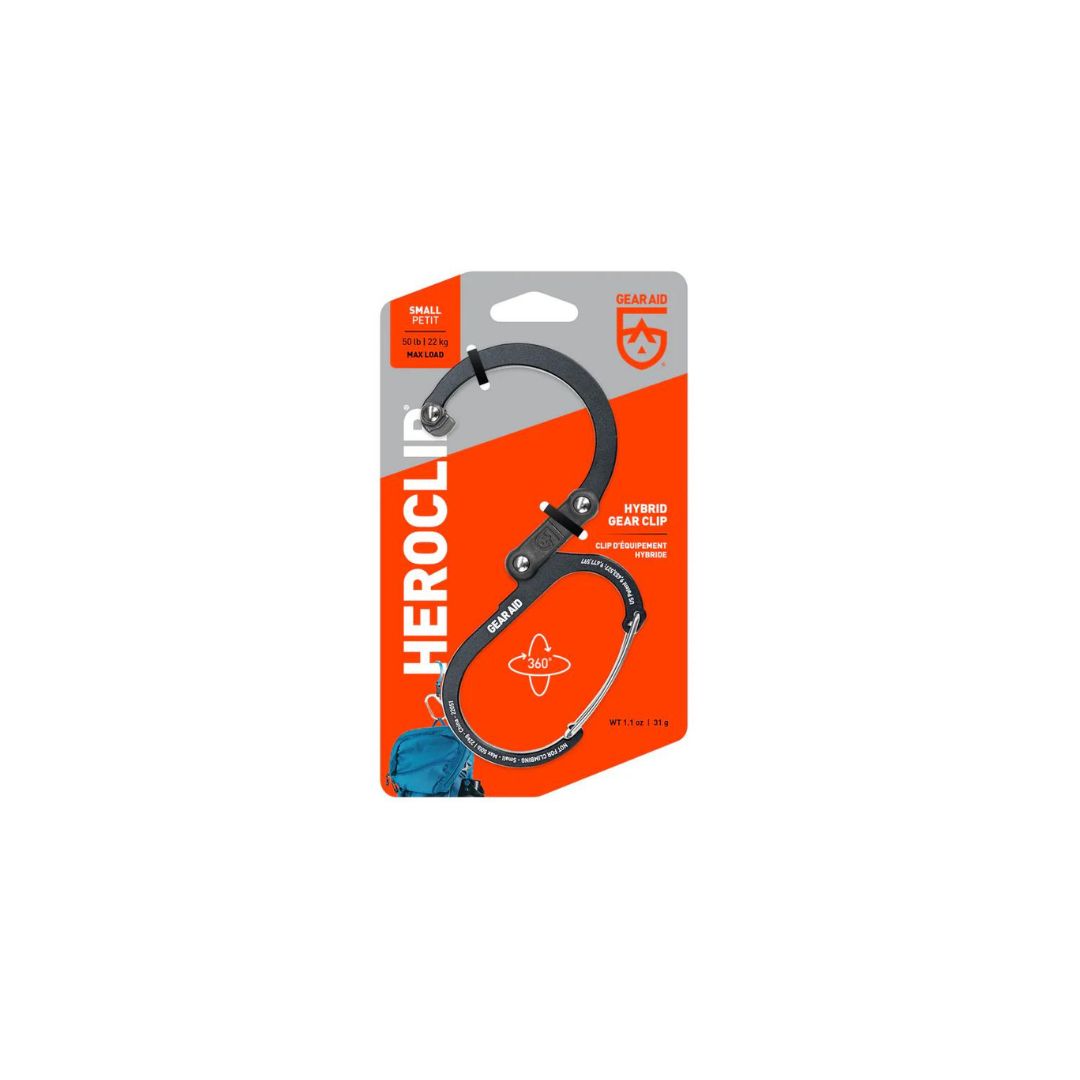 Gear Aid Heroclip Small- Stealth Black/ Black & Red