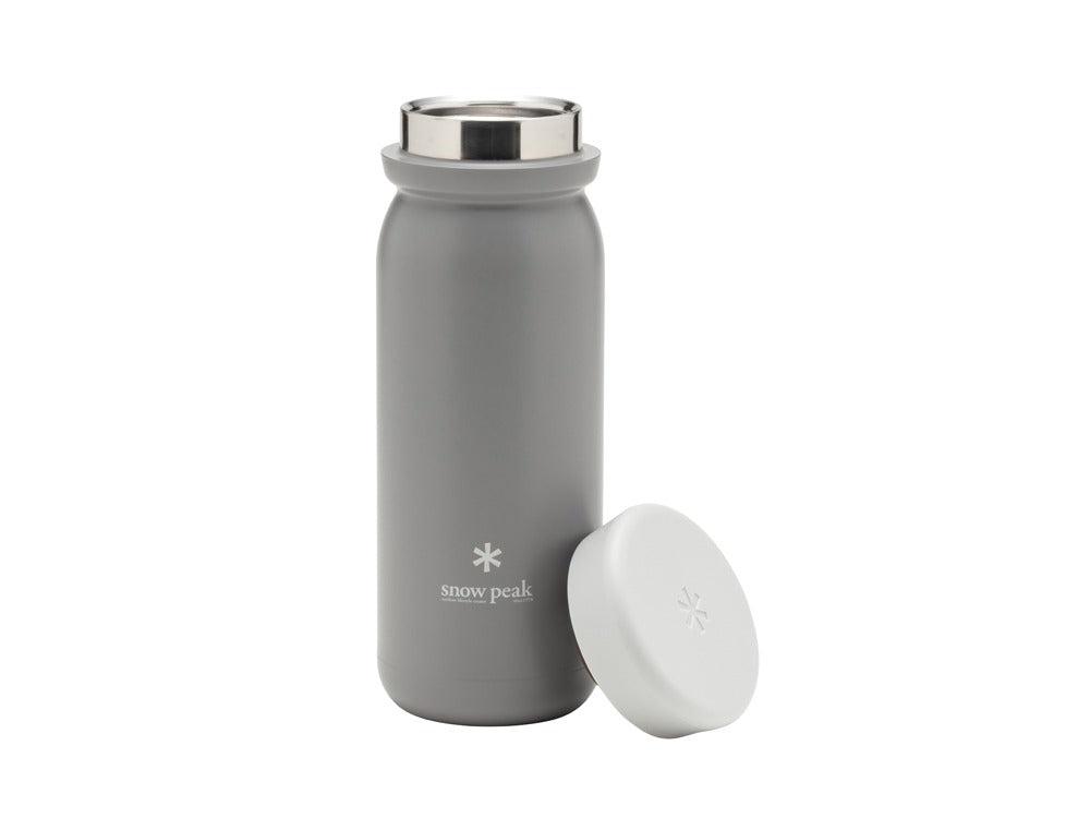Snow Peak Stainless Steel Vacuum Bottle M500 in Ash