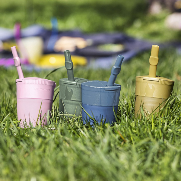 Light My Fire Pack-Up-Cup Bio 2 Pack - Musty Yellow/Hazy Blue