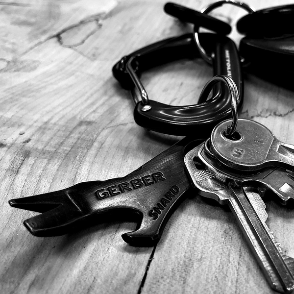Gerber Shard Black Keychain Tool Card