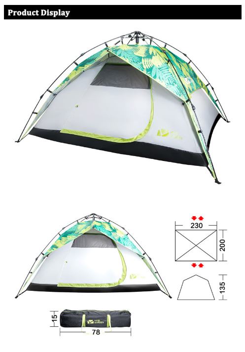 Mobi Garden Camping 3-4P Tent