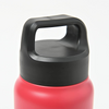 Peacock 0.60L Handle Lid Bottle - Red