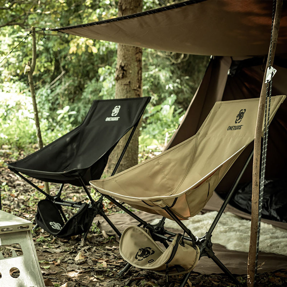 OneTigris Portable Camping Chair Large - Black