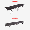 Camp Leader High Collapsible Camp Bed - Black