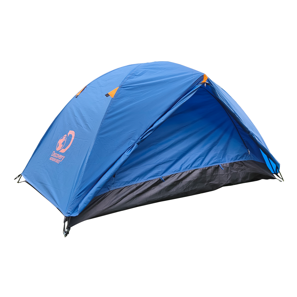 Discovery Adventures 2 Person Camping Tent Navy Orange Montanic