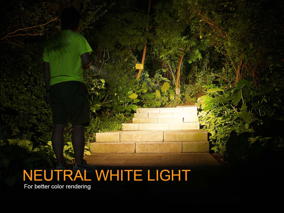 Fenix E16 XP-L Hi Neutral White LED Flashlight BLACK 700 Lumen