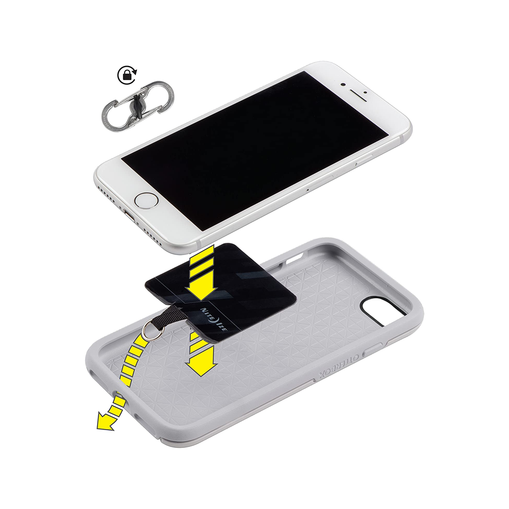 Nite Ize Hitch® Phone Anchor + Lanyard - Black