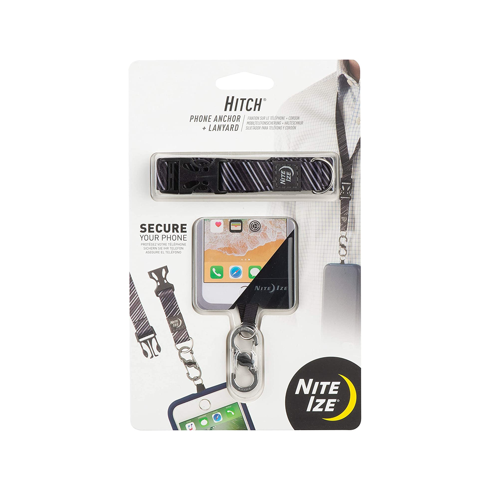 Nite Ize Hitch® Phone Anchor + Lanyard - Black