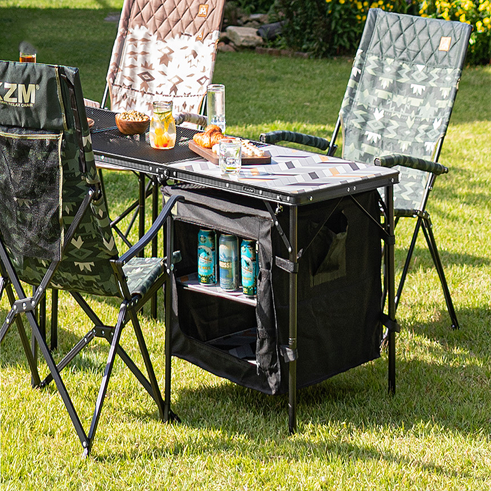 KZM Union Iron Table Hanging Organizer Cabinet