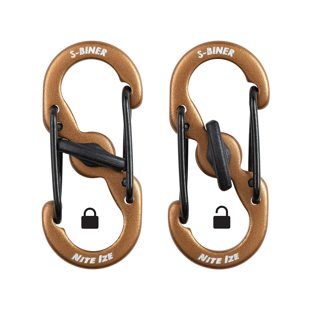 Nite Ize S-Biner® MicroLock® Aluminum - 5 Pack Coyote