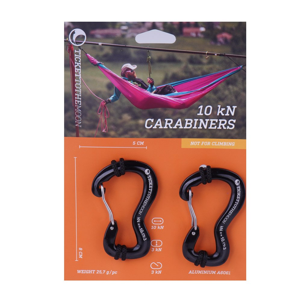 Ticket To The Moon Carabiner for Hammock (1000kg) - 2 pcs