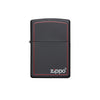 Zippo 218ZB  Classic Black And Red Zippo - Refillable Windproof Lighter