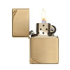 Zippo 270 High Polish Brass Vintage With Slashes - Refillable Windproof Lighter