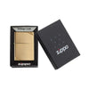 Zippo 270 High Polish Brass Vintage With Slashes - Refillable Windproof Lighter