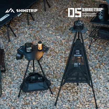 ShineTrip  ST-05 Series Hexagon Tactical Side Table -Black