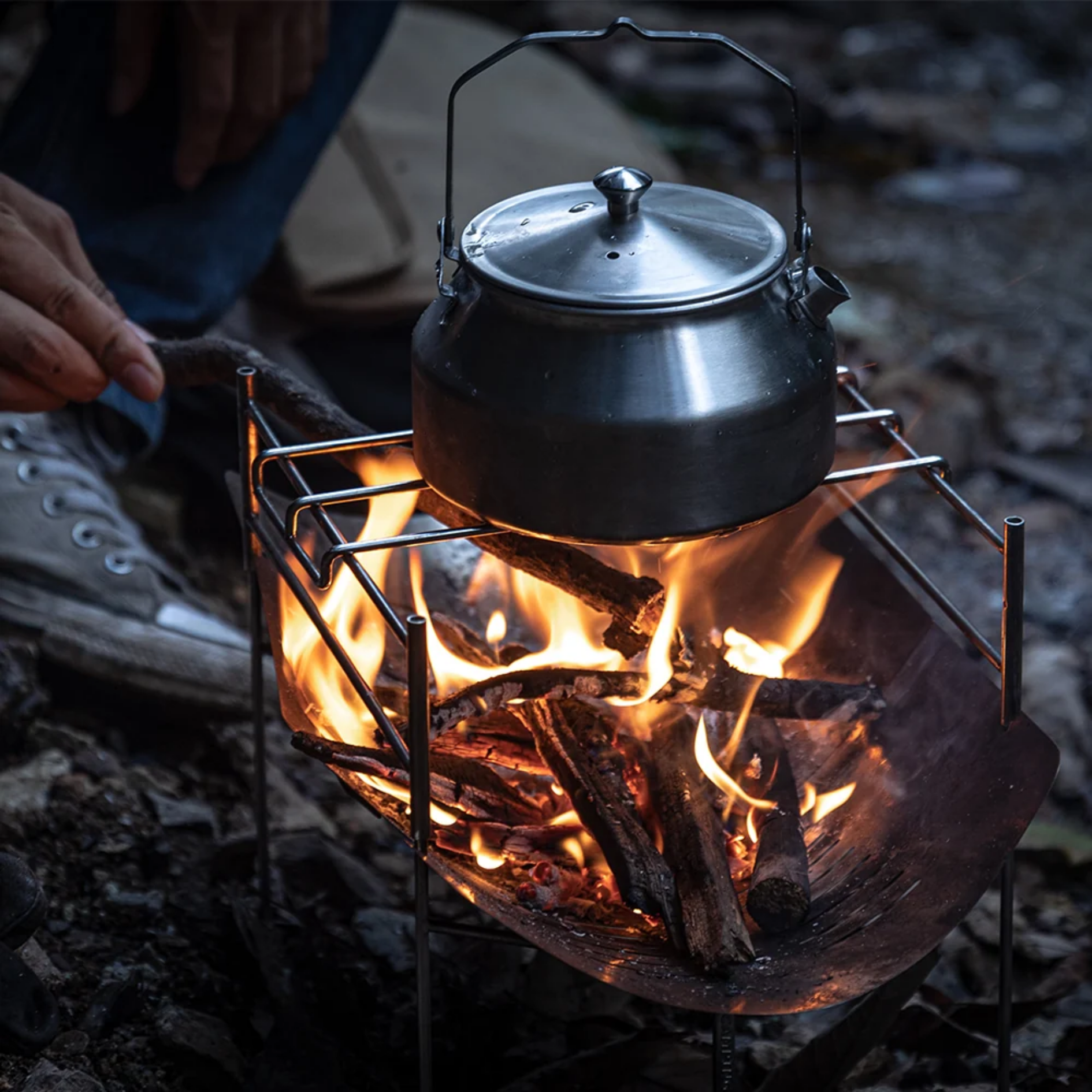 Campingmoon Solo Mini Stove Camping Grill Stand