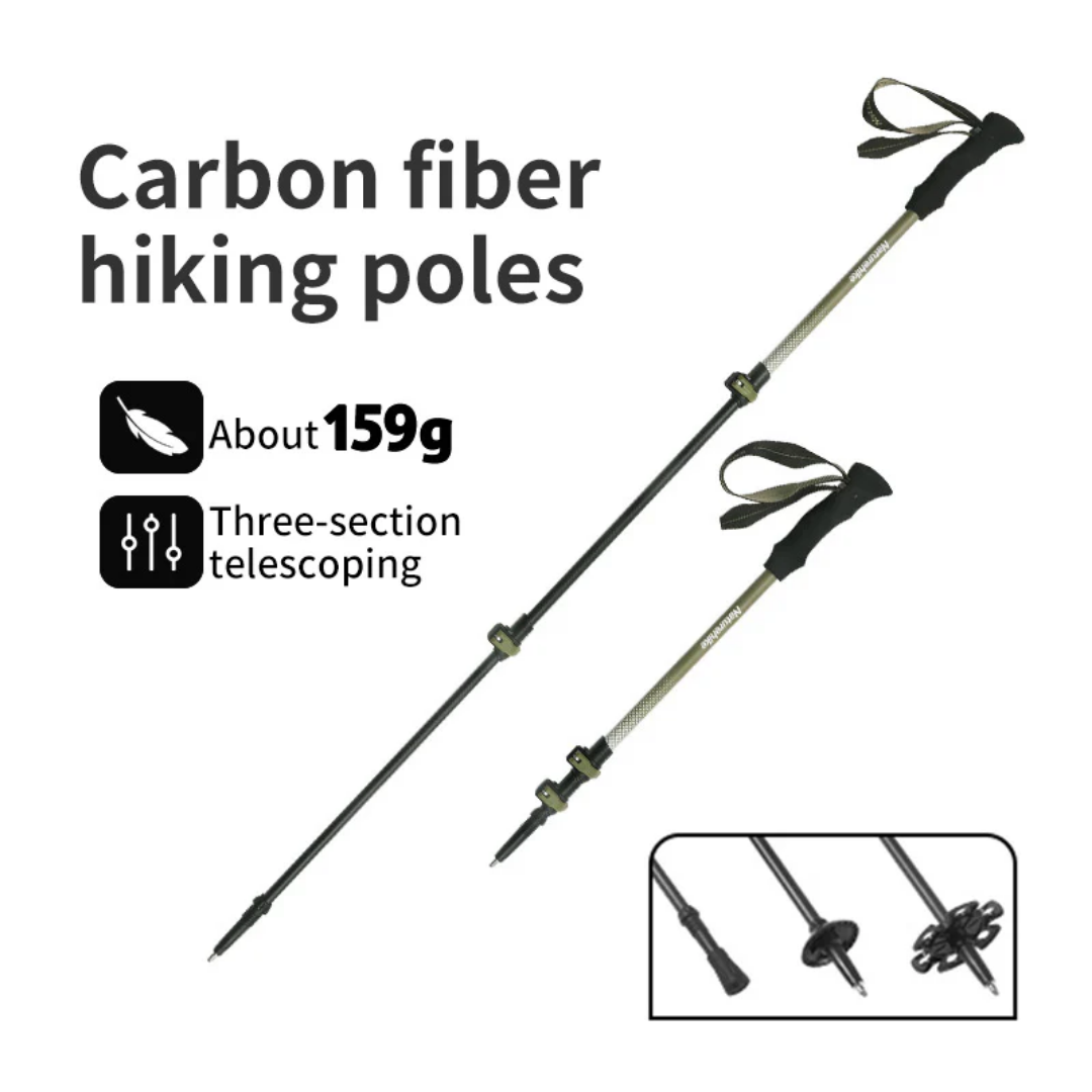 Naturehike Hoar Trek EXT1 Three Section Carbon Fiber Trekking Pole