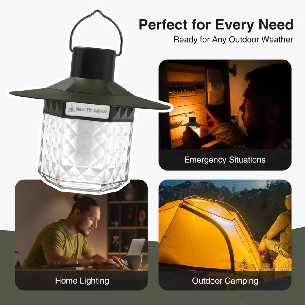 OneTigris LED Camping Lantern - Ranger Green
