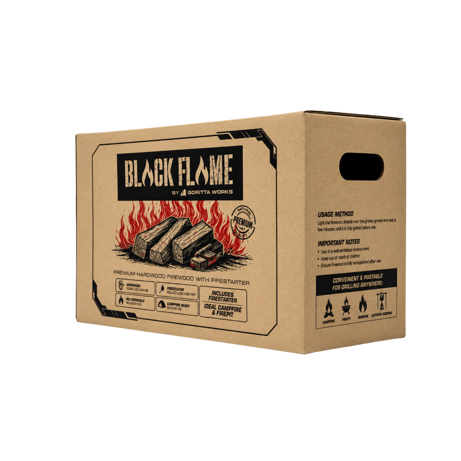 Black Flame Bakau Firewood