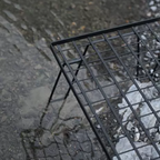 ShineTrip ST-Checkered Iron Mesh Table - Black