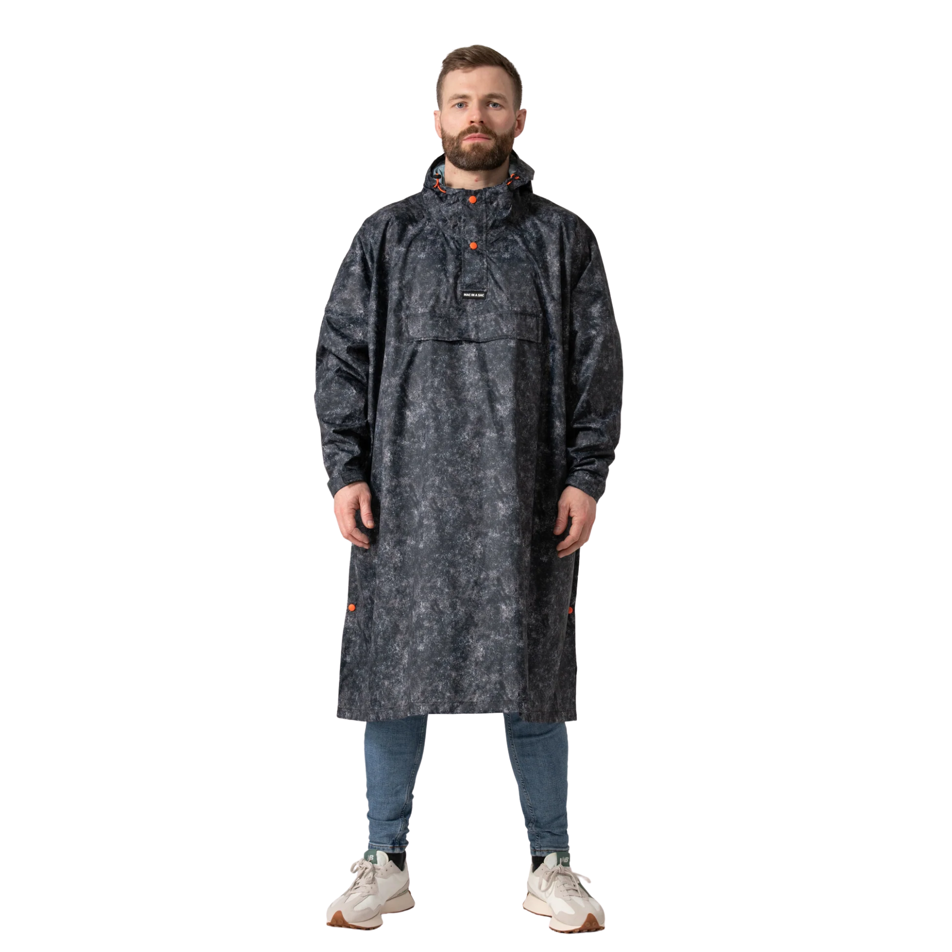 Mac In A Sac Festival Poncho Packable Waterproof Cape One Size