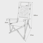 KZM Contour Relax High Back Camping Chair