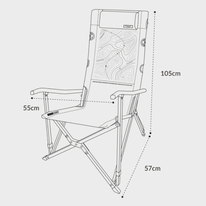 KZM Contour Relax High Back Chair Capacity 100kg