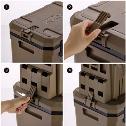 KZM Stackooler 36L Capacity Wheel Cooler Box