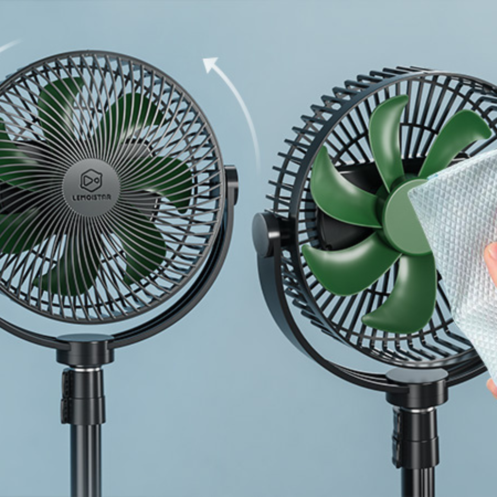 Lemoistar FT7L 10000mAh 8 Inch Foldable Extendable Hanging Fan