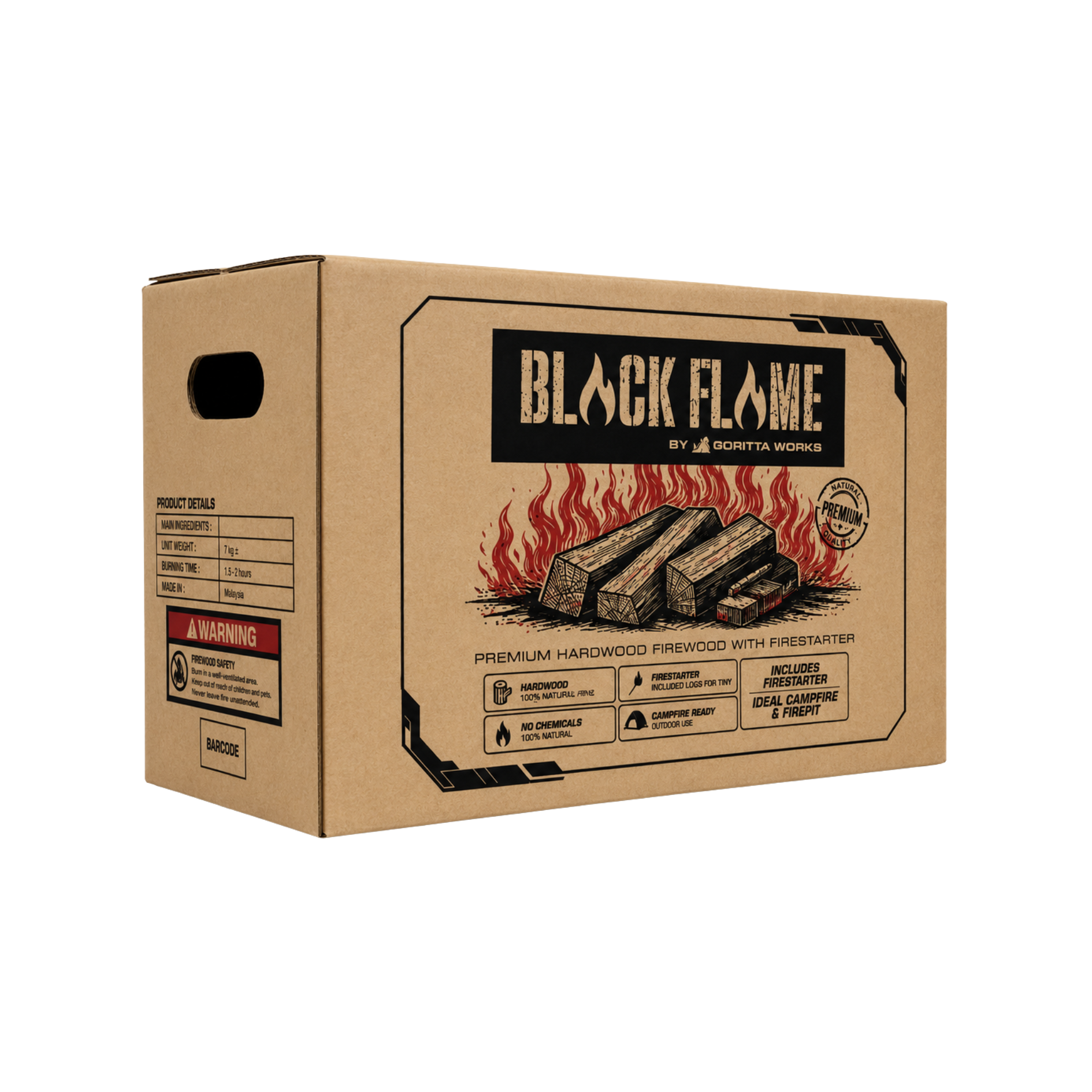 Black Flame Bakau Firewood