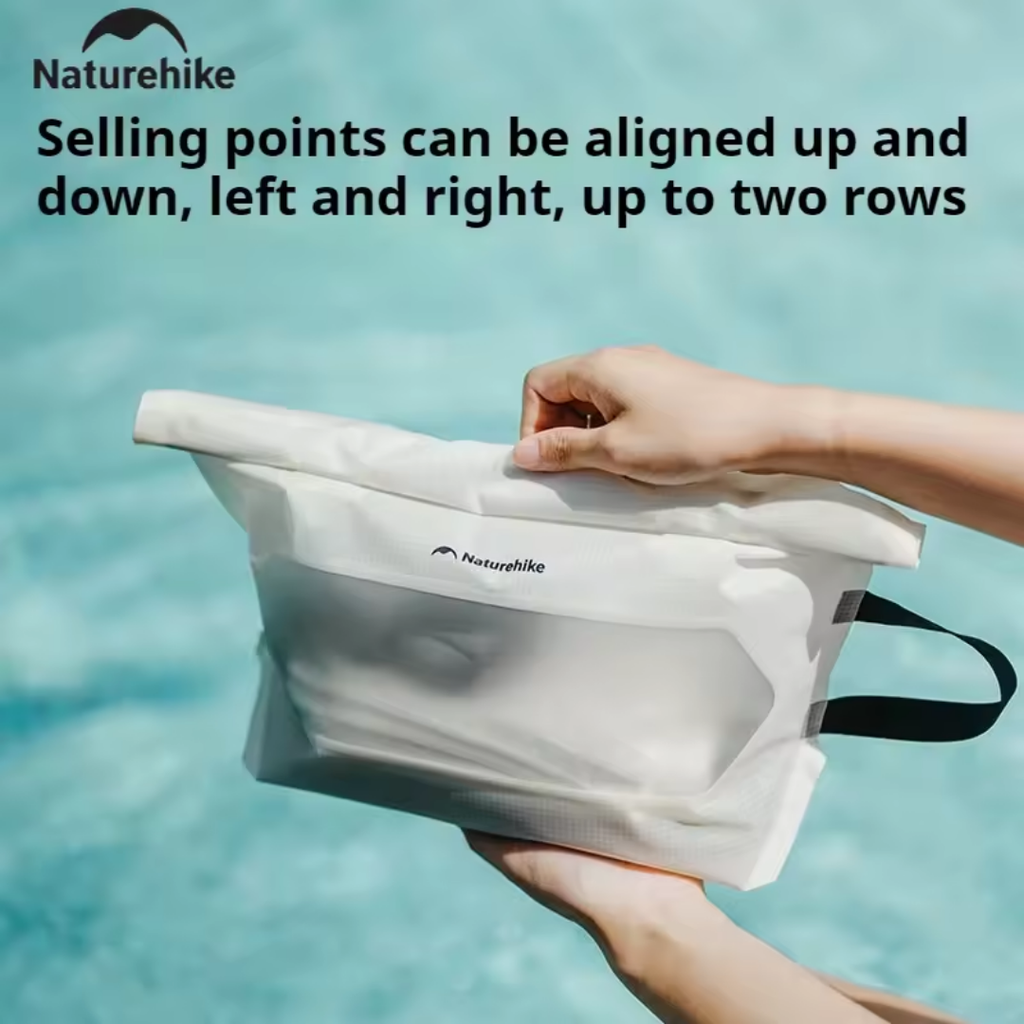 Naturehike Far Mountain Waterproof Toiletry Bag - White