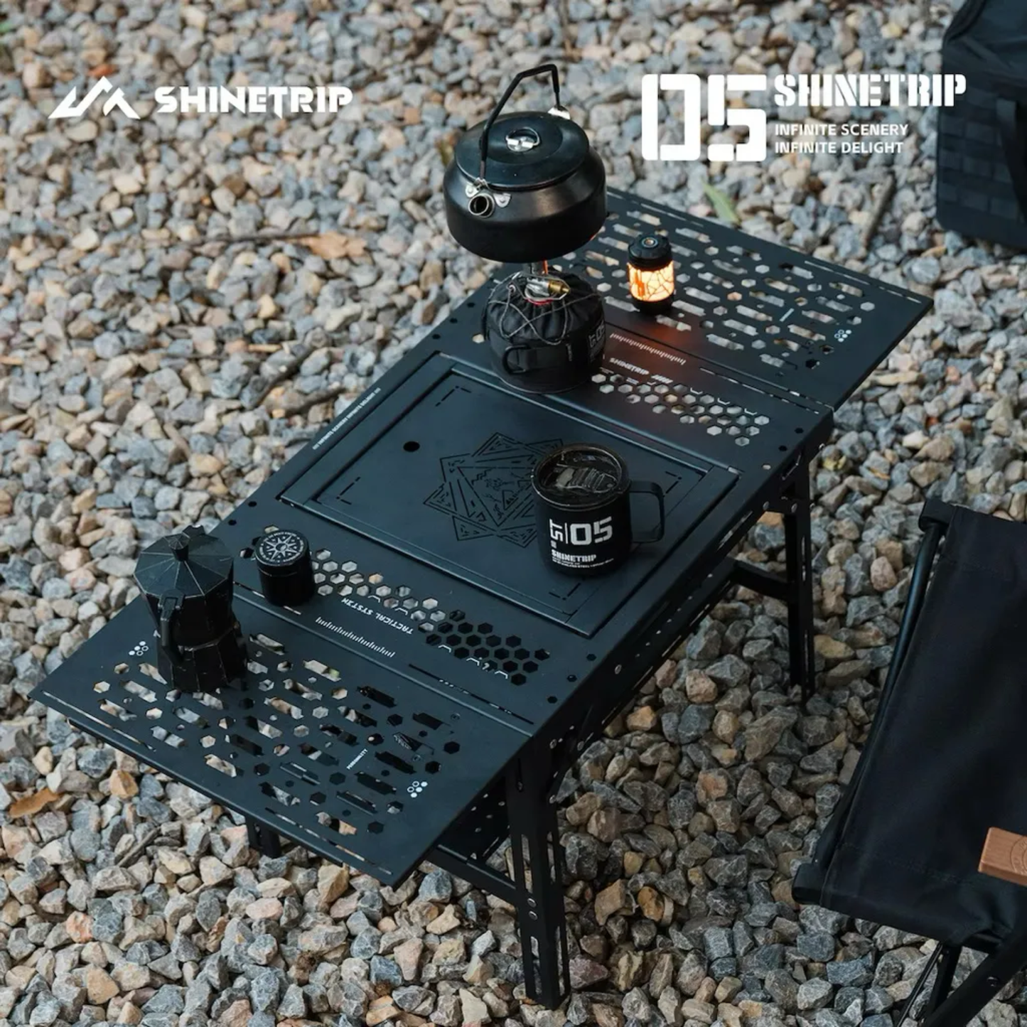 ShineTrip ST-05 Series Dark Wing Tactical Folding Table