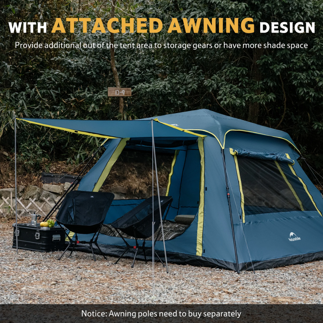 Naturehike Cape Lite Quick Opening Tent 6 People - Navy
