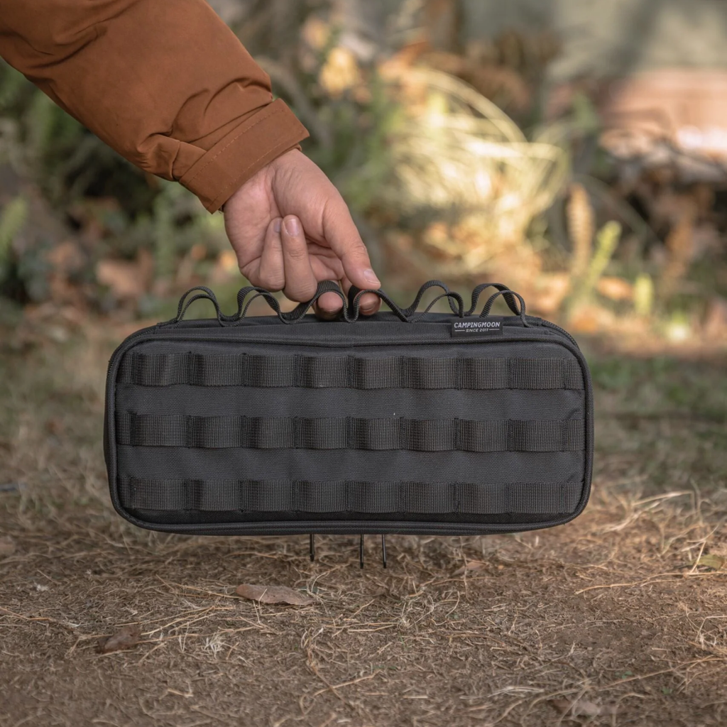 Campingmoon Camping Gear Storage Box Double Layer