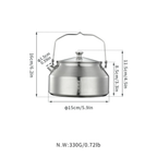 Campingmoon Mini Bonfire Kettle 1.0L