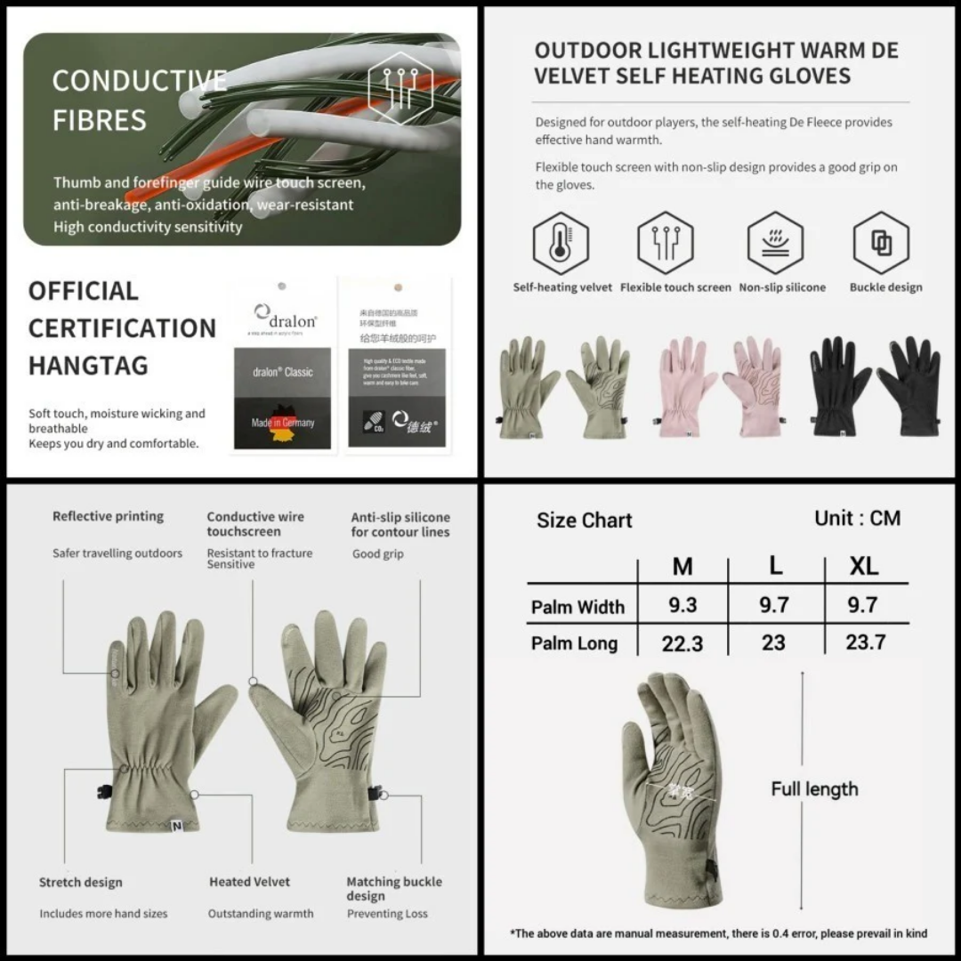 Naturehike Lightweight Portable Warm Gloves