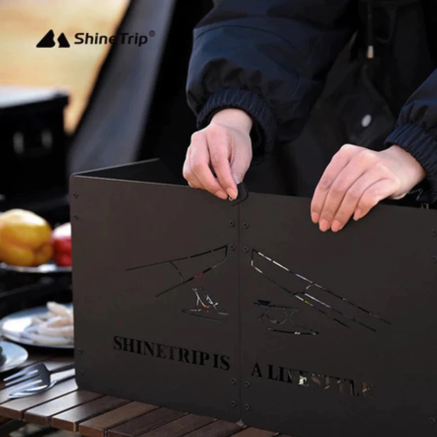 ShineTrip Camping Windshield Set – Black