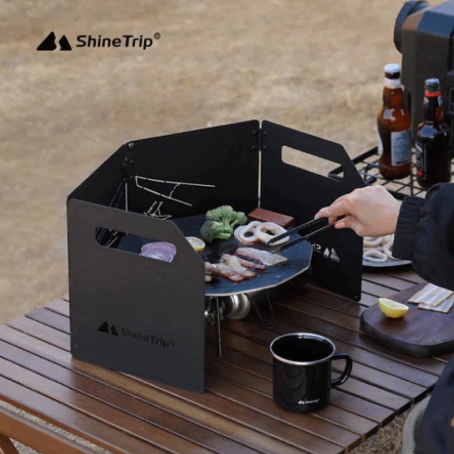 ShineTrip Camping Windshield Set – Black