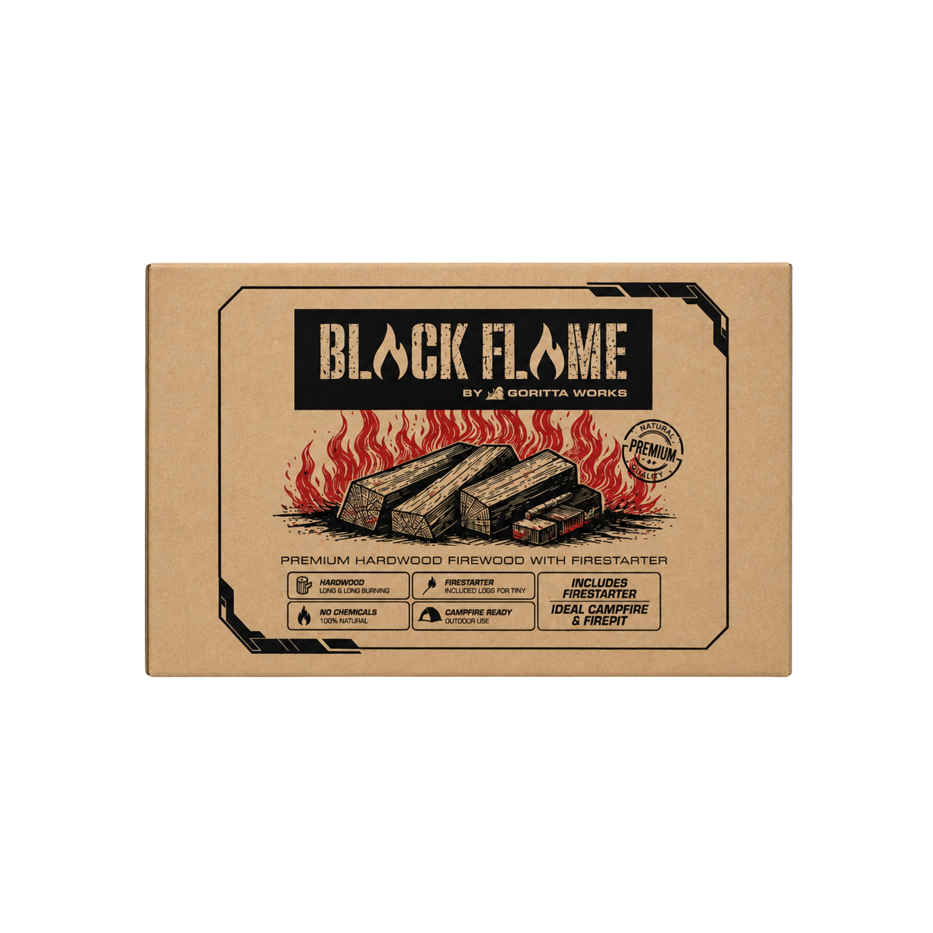 Black Flame Bakau Firewood